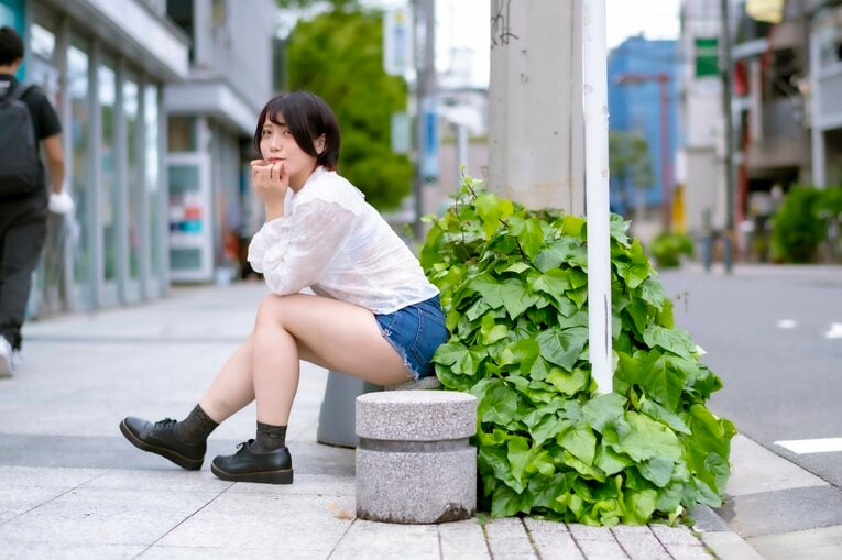 《特別グラビア》スターダム林下詩美が語る“女王ではない今”の自由さ…話題の“中野ぅたみ”も登場「かわぃぃことしかとりぇがなぃんですぅ」(48)