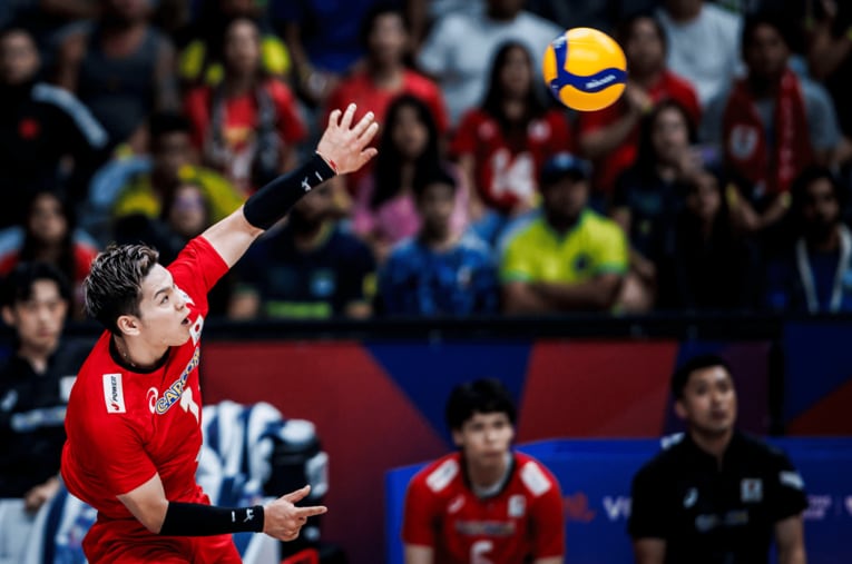 西田有志（VNLアルゼンチン戦）©︎Volleyball World