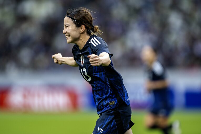 【北川ひかる＆長谷川唯の美しいプレー集】2024年韓国戦　©Takuya Sugiyama