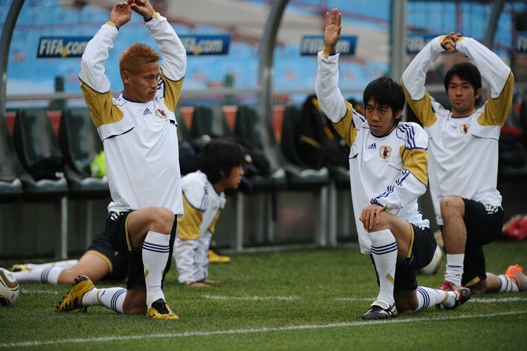 南アフリカW杯の練習風景　©JMPA