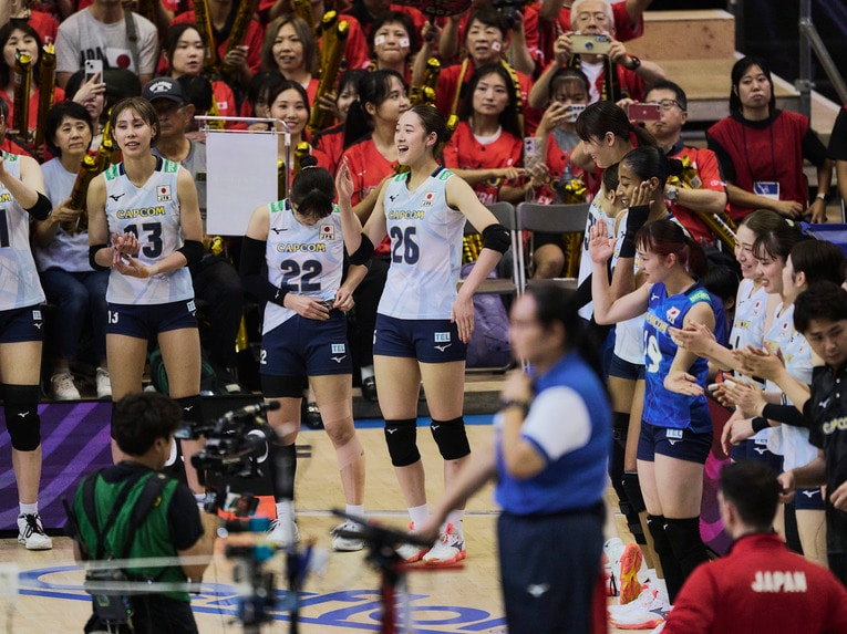 バレーボールネーションズリーグ 韓国戦　©︎Yuki Suenaga