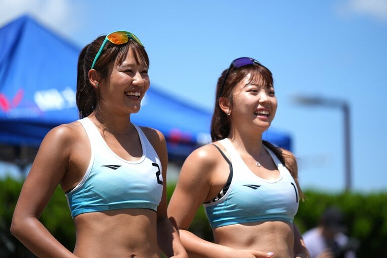 大きな注目を集めた菊地真結（左）と衣笠乃愛と「のあまゆ」　©Kazuaki Matsunaga