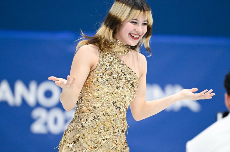 ミラノ五輪女子シングルで金メダルを獲得したアリサ・リュウ。「メダルなんていらない」発言の真意とは… ／ photograph by Asami Enomoto／JMPA