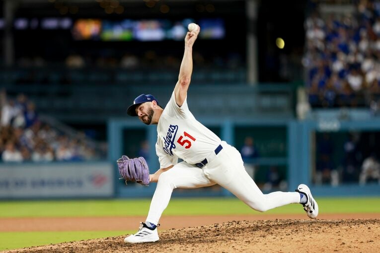 シーズン中はドジャースのブルペンを支えたベシア　©Getty Images