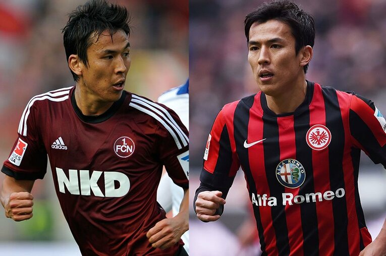 ニュルンベルク時代とフランクフルト移籍1年目の長谷部誠。両クラブ間を移籍したことで抱えた思いとは ／ photograph by Takuya Sugiyama,Dennis Grombkowski/Getty Images