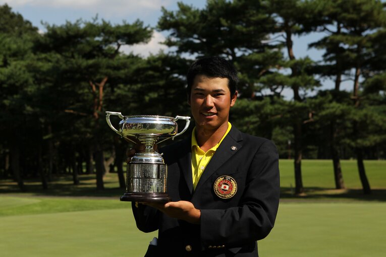 2012年8月、日本学生ゴルフ選手権で優勝した松山英樹（提供：日本ゴルフ協会）