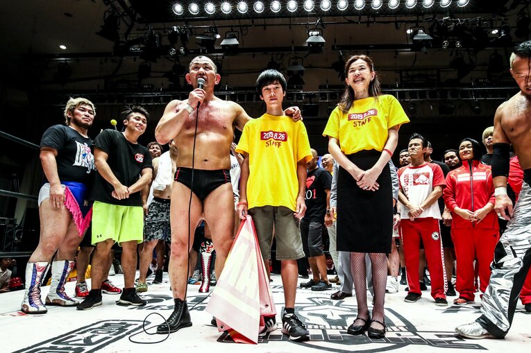 2019年8月26日に後楽園ホールで開催された支援大会『TAKAYAMANIA EMPIRE 2』　©TAKAYAMANIA　Susumu Nagao