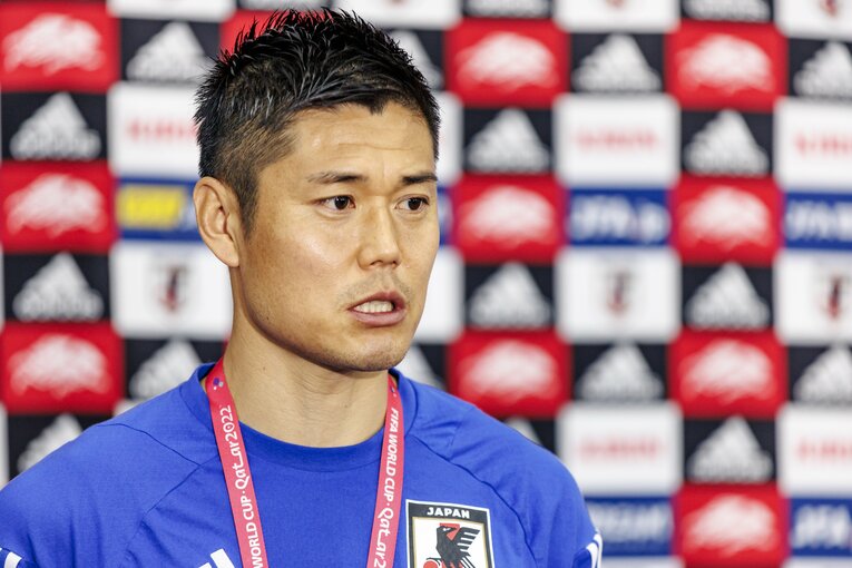 クロアチア戦翌日の会見　©Kiichi Matsumoto／JMPA