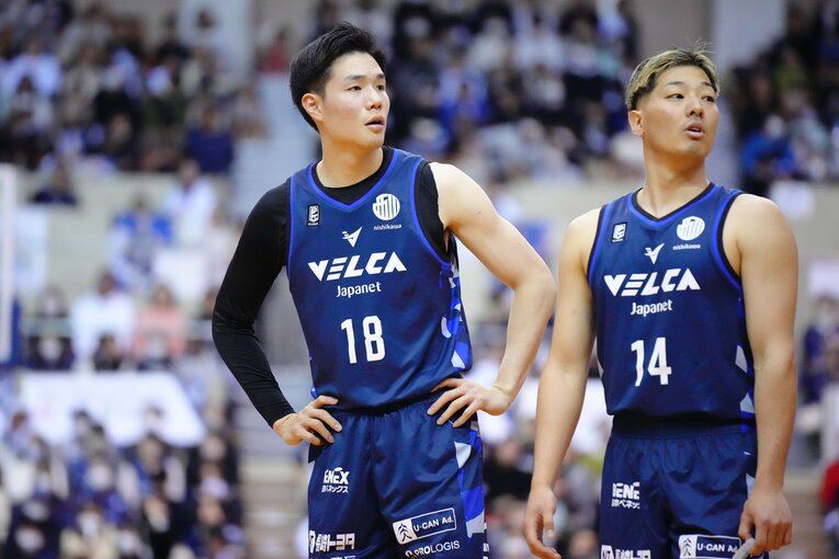 今季から長崎ヴェルカでプレーする馬場　©︎B.LEAGUE