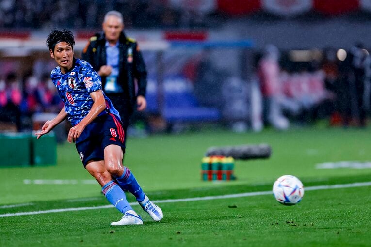 レーブは原口についても高く評価している　©Kiichi Matsumoto/JMPA