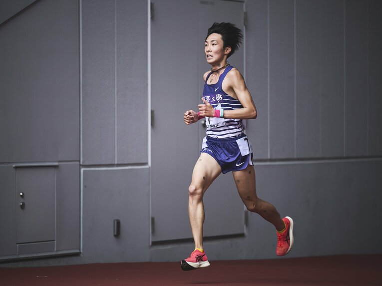 ハーフマラソンでは花尾が2位に　©️Yuki Suenaga