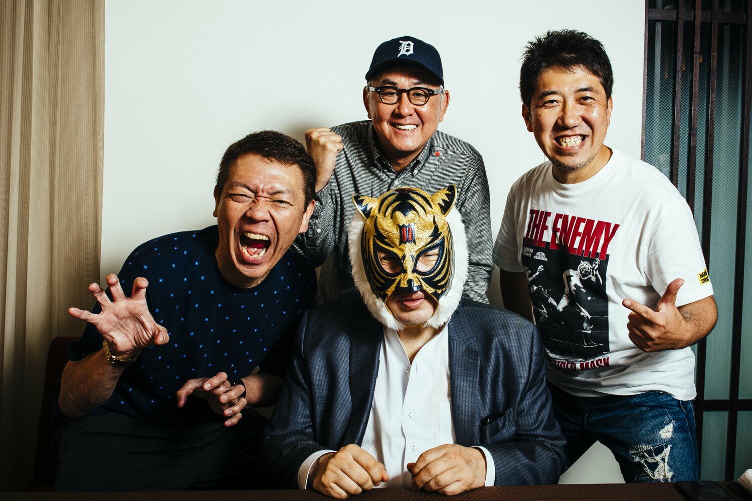 佐山聡と玉袋筋太郎、椎名基樹、堀江ガンツ　©タイコウクニヨシ