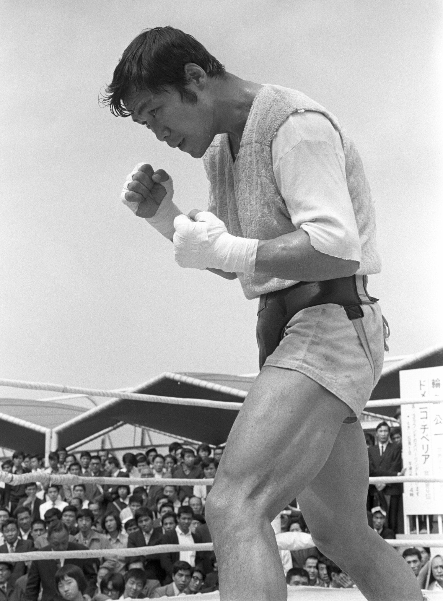 現役時代の輪島功一(1972年)©KYODO