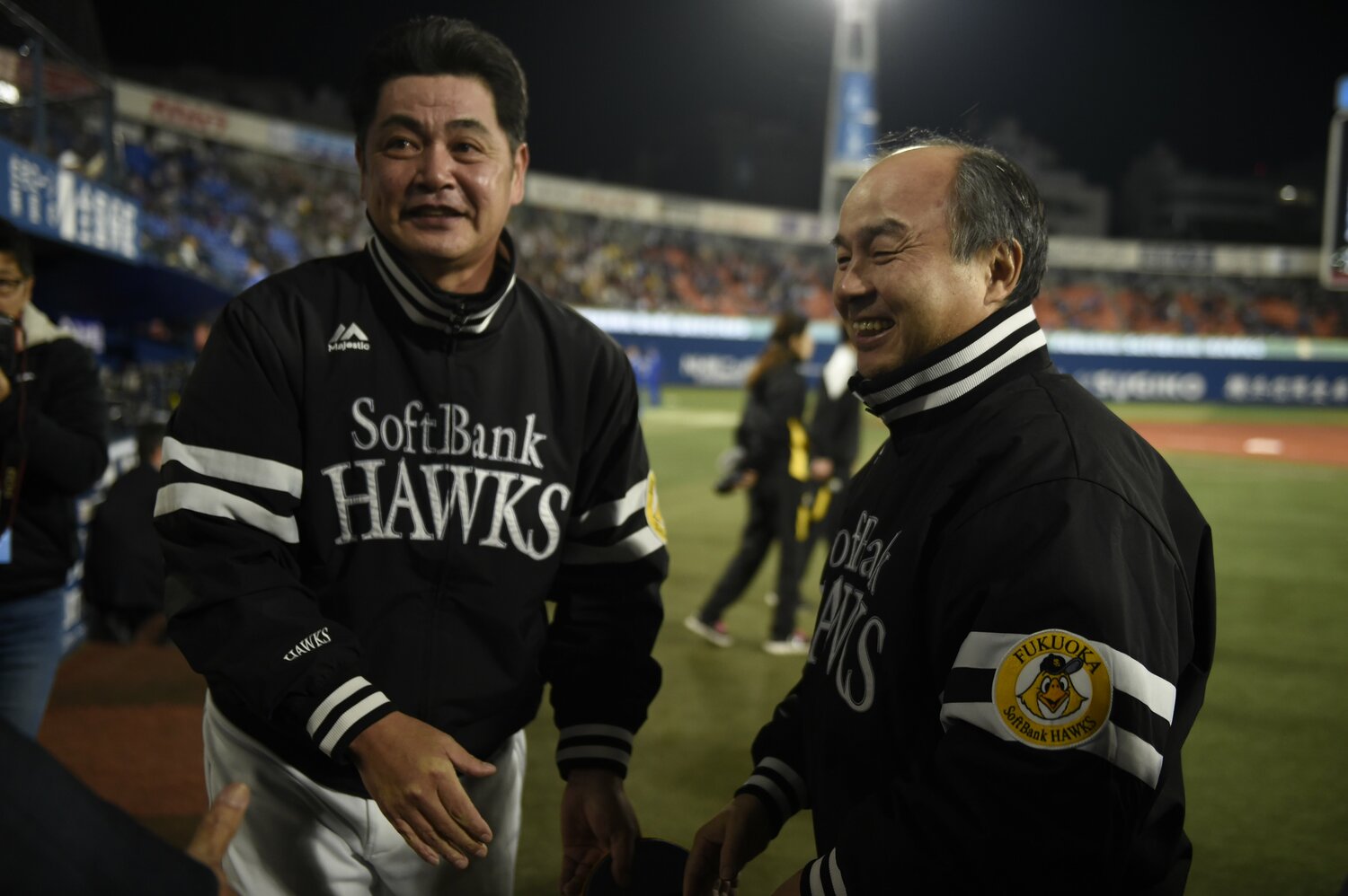 工藤公康監督（当時）と孫正義オーナー ©Naoya Sanuki