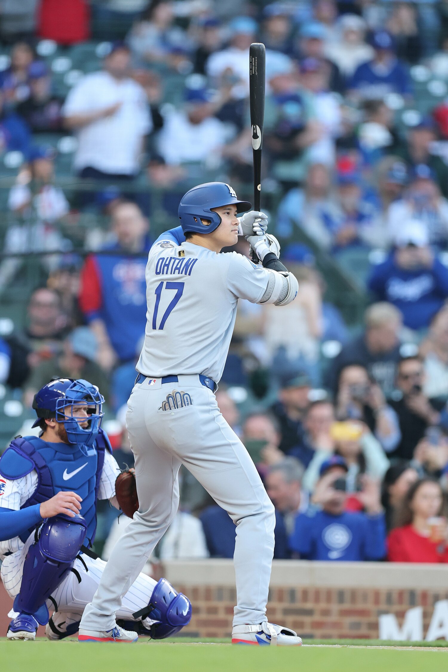 大谷の打席での存在感に、対戦監督も頭を悩ませている　©Getty Images