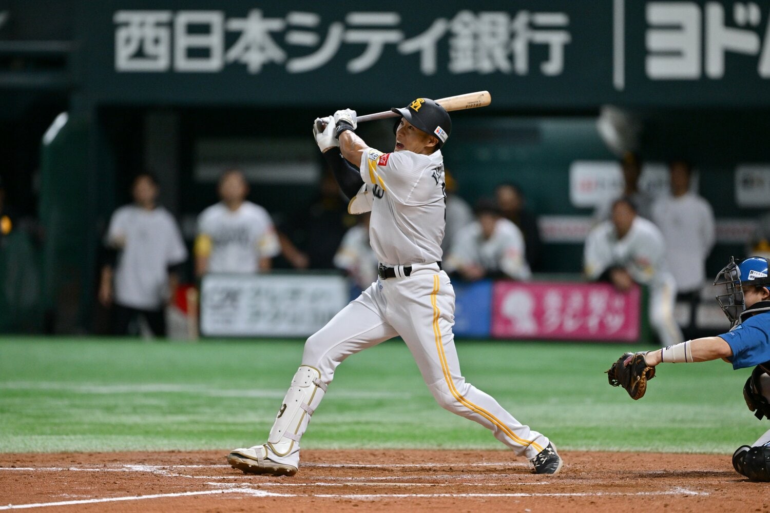 柳田悠岐、レフトへ圧巻の一発 ©Hideki Sugiyama