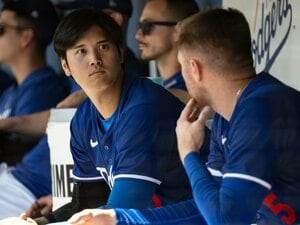 2024年シーズンを前にしたキャンプでの大谷翔平。盟友フリーマンらの息子が“憧れていた”