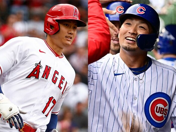 鈴木誠也2ホーマーにMLB公式「名演だ」子供も喜ぶ“セイヤの神対応” 大谷翔平は微妙判定に思わず…〈写真で見るMLB日本人〉＜Number Web＞ photograph by Getty Images