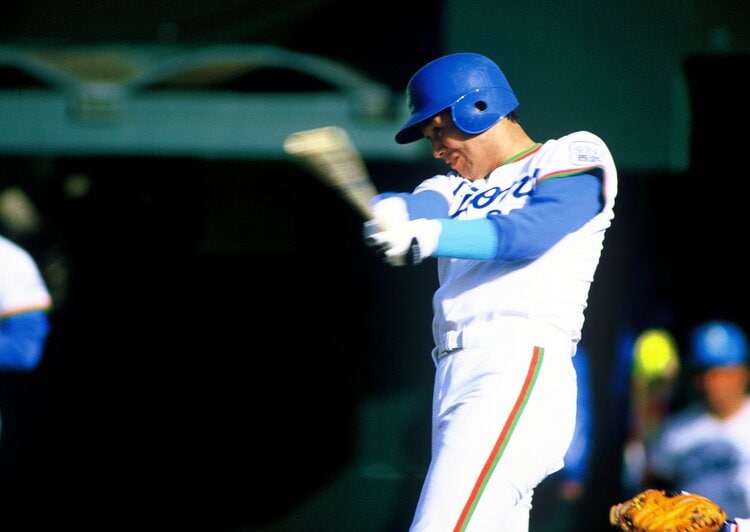 元、西武ライ田淵選手のバット 田淵幸一 ホームラン】阪神時代は死球から復活し王貞治との