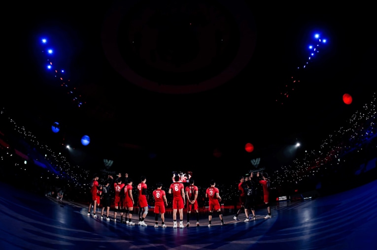 2023年ネーションズリーグ イラン戦　©︎FIVB