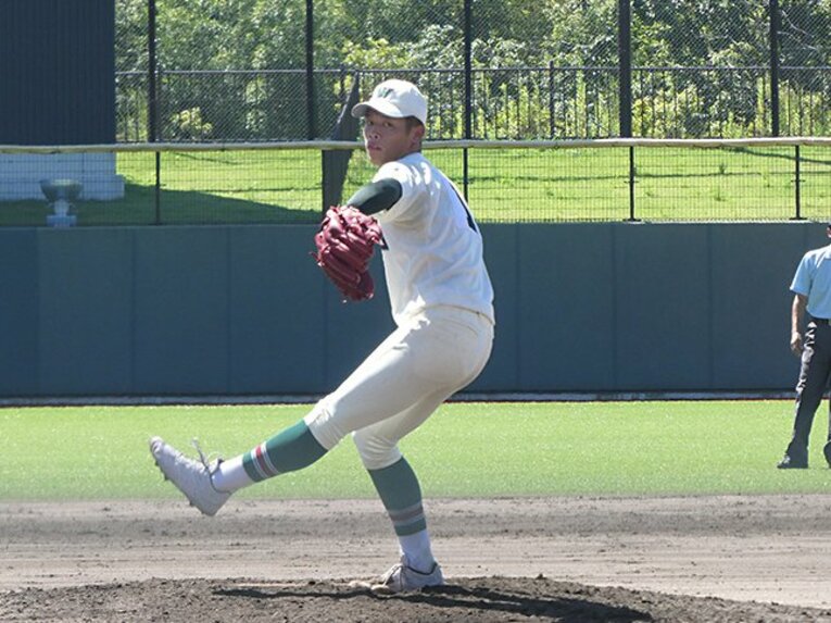 市立和歌山高校3年・小園健太 ／ photograph by Noriko Yonemushi