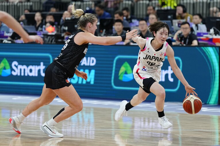 ゲインズHCに本音をぶつけたという田中こころ（19歳）©︎Fred Lee/Getty Images