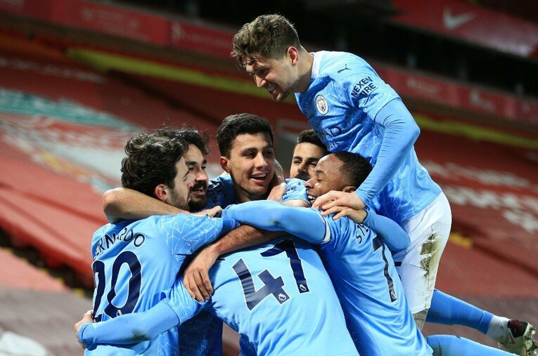 公式戦21連勝を果たし、プレミアリーグ奪還が決定的となったマンチェスター・シティ。まさに“無敵”なペップのチームは今季こそ、CL初制覇という悲願を叶えられるか ／ photograph by Getty Images