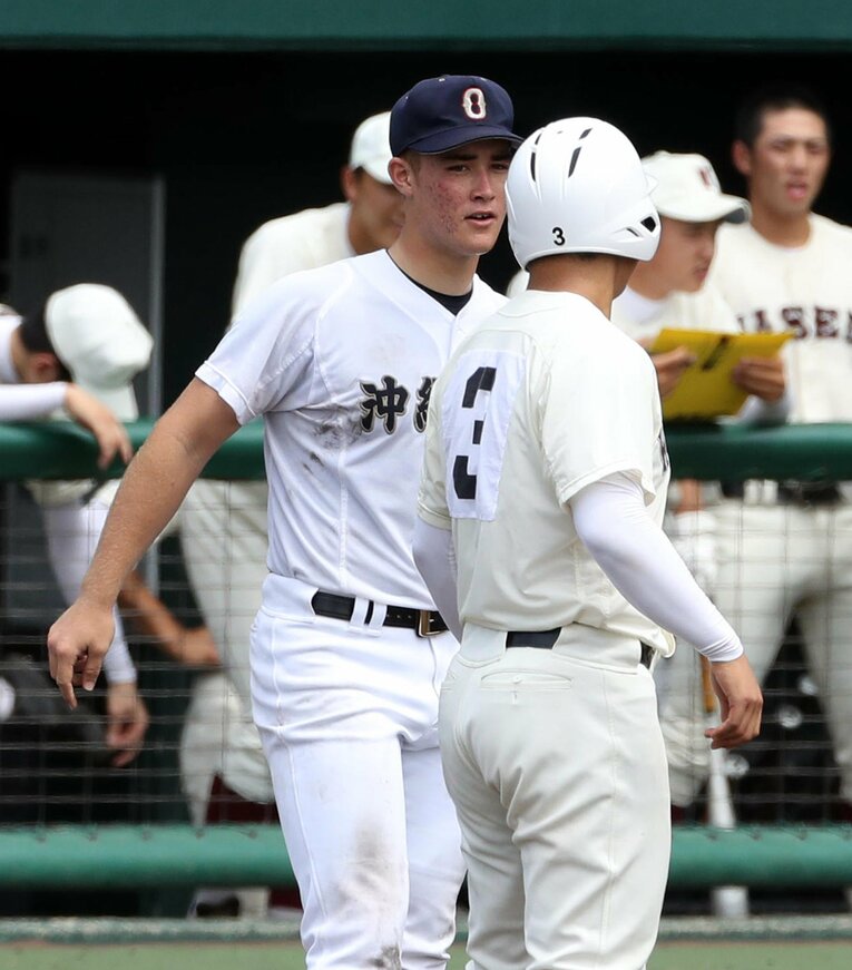 砂川リチャード／沖縄尚学 ／ photograph by Sankei Shimbun