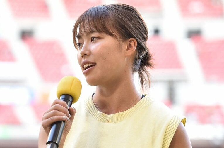 NumberWebの単独インタビューに応じてくれた谷川萌々子　©J.LEAGUE