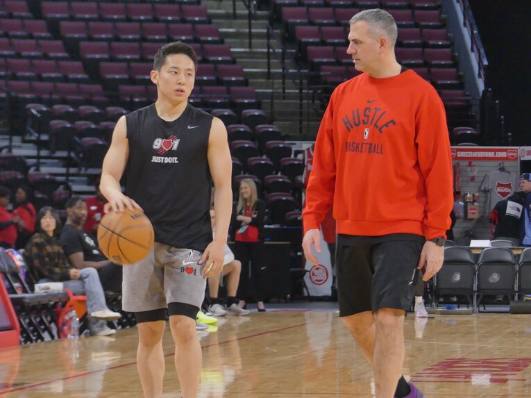 Gリーグではシーズン通して31試合、合計980分間出場した（今年3月撮影）　©︎Yoko Miyaji