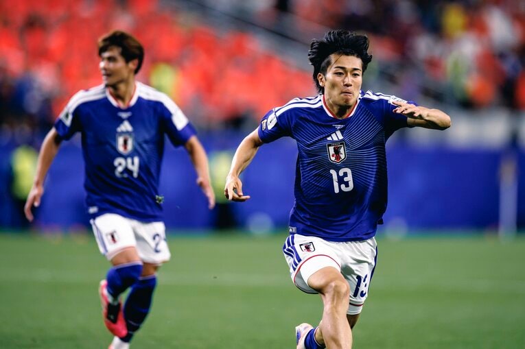 後半12分、日本の今大会初ゴールをマークしたのは中村敬斗だった　©Kiichi Matsumoto/JMPA 
