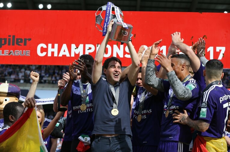 2016-17シーズンはアンデルレヒトを率い、クラブを4年ぶりとなるリーグ優勝へ導いた©Getty Images