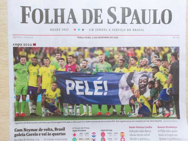 クロアチア戦後の報道　©Hiroaki Sawada