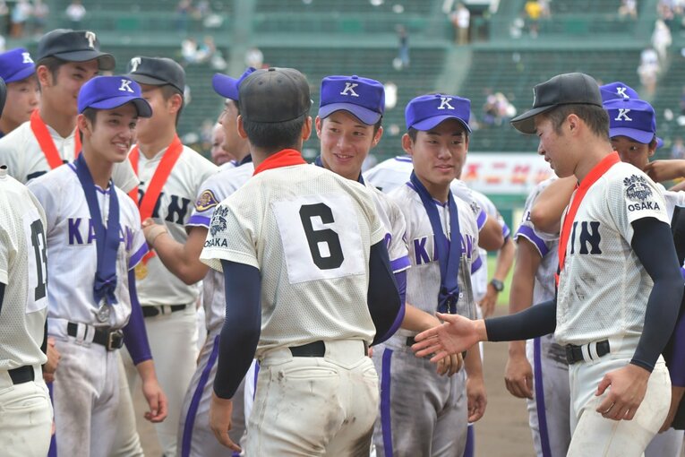2018年夏の甲子園決勝・金足農vs大阪桐蔭戦後　©Hideki Sugiyama