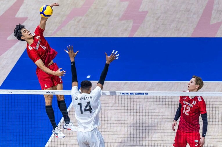 バレーボール世界選手権・リビア戦　©︎Volleyball World