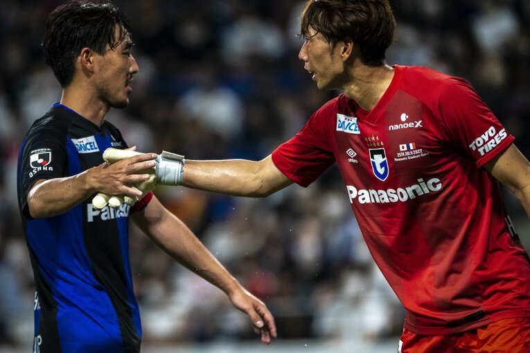 3戦目に好セーブを見せた東口　©Takuya Sugiyama