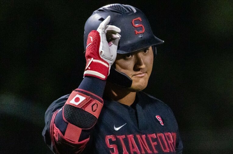 MLBドラフトでマーリンズから8巡目、全体235位で指名を受けた佐々木麟太郎。気になる進路は何を選ぶのか　©Getty Images