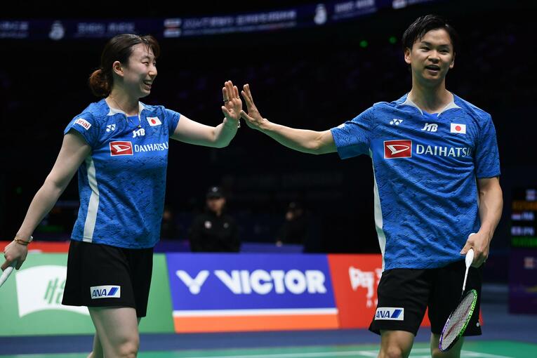 アジア選手権 混合ダブルス（2024年4月） ©︎AFLO