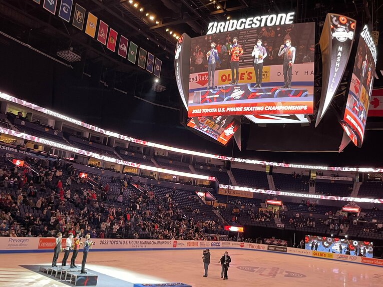 表彰式の様子。全米では伝統的に4位まで表彰される　©Akiko Tamura