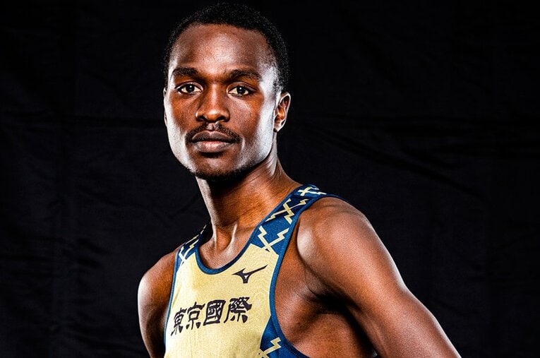 東国大・ヴィンセントは2区で昨年の相澤晃の記録を更新し、今大会唯一の区間新記録を打ち立てた ／ photograph by Atsushi Kondo