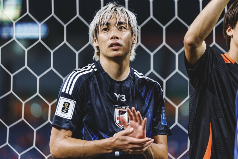 試合後の伊東純也　©Kiichi Matsumoto