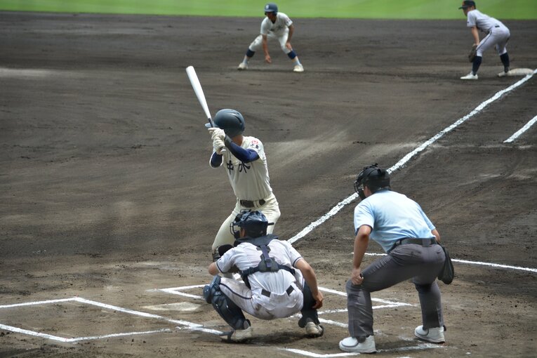 2025年夏の沖縄県大会3回戦。沖縄水産対興南　©Takarin Matsunaga