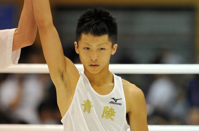 2010年7月、当時高2・17歳だった井上尚弥（沖縄総体で） ／ photograph by AFLO