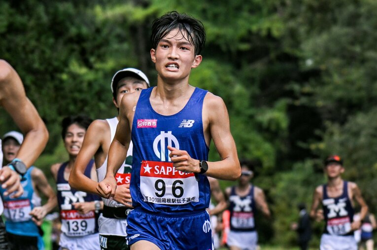 5000mの現高校記録保持者の吉岡も、大学では苦戦が続いていた　©Nanae Suzuki