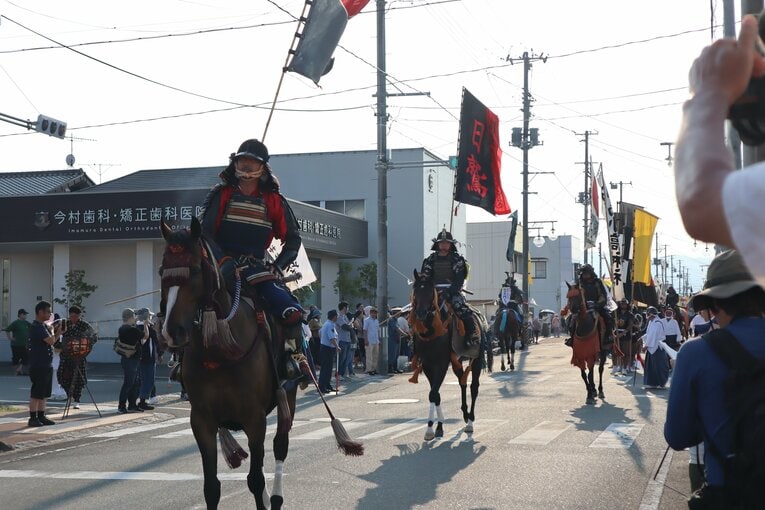 小高郷の帰り馬行列