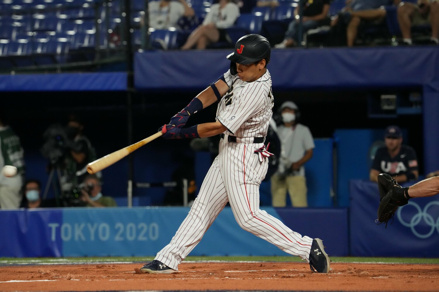 “師匠”と同じく金メダリストになった吉田正尚。東京五輪でも正確無比な打撃が目立った ©︎JMPA