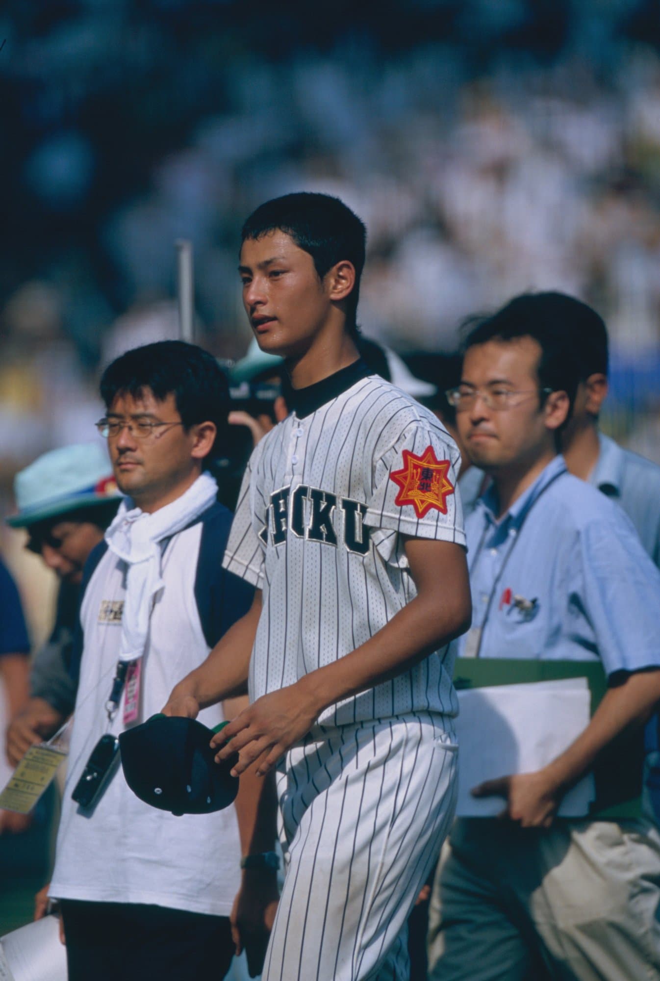 東北高校時代のダルビッシュ ©BUNGEISHUNJU