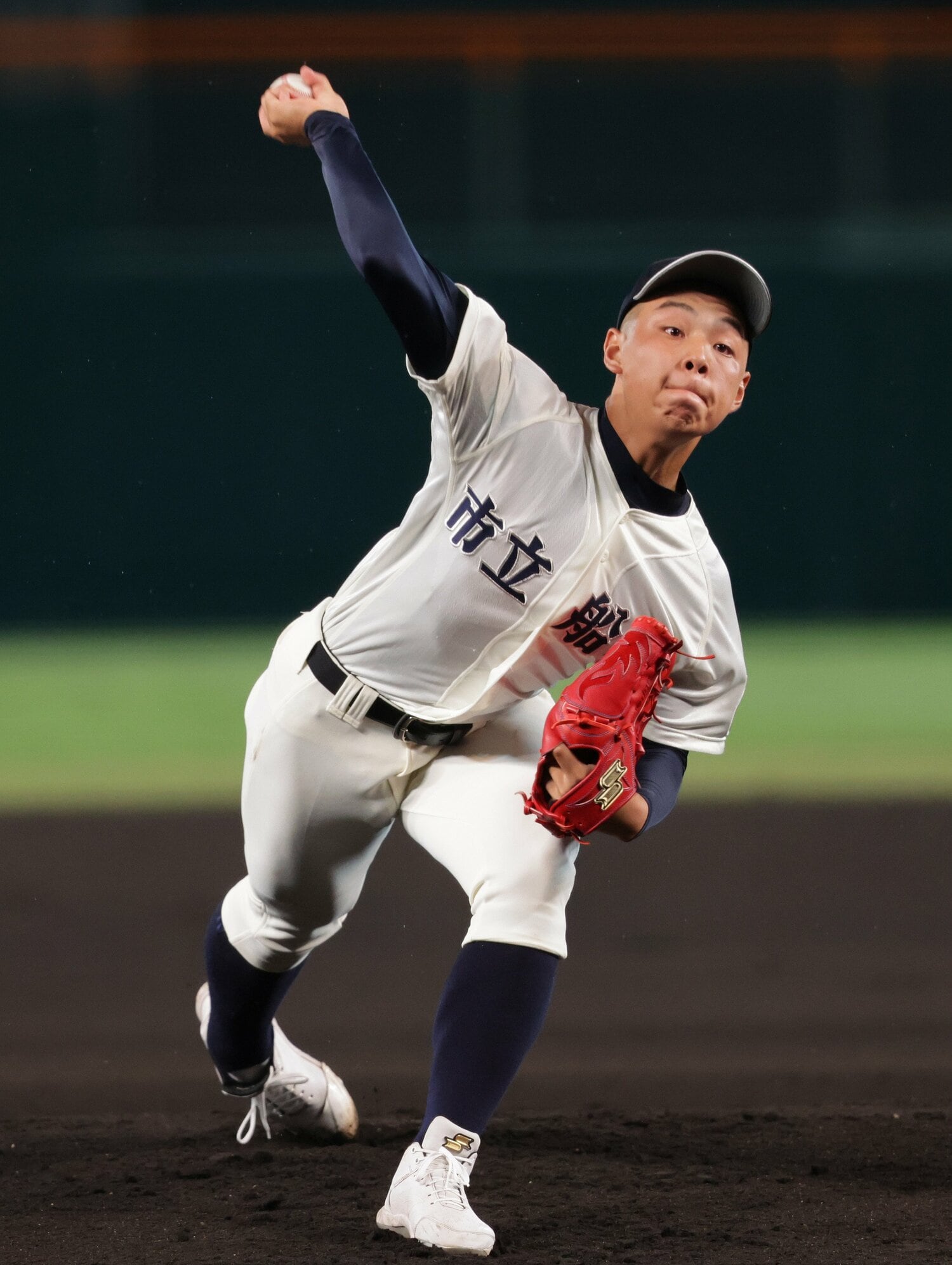 3年ぶりの甲子園となった市立船橋。野球部員は116人（女子部員含む）だという　©JIJI PRESS