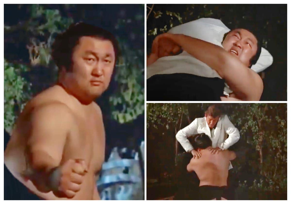 『007黄金銃を持つ男』（1974年公開）に力士役で出演した琴音