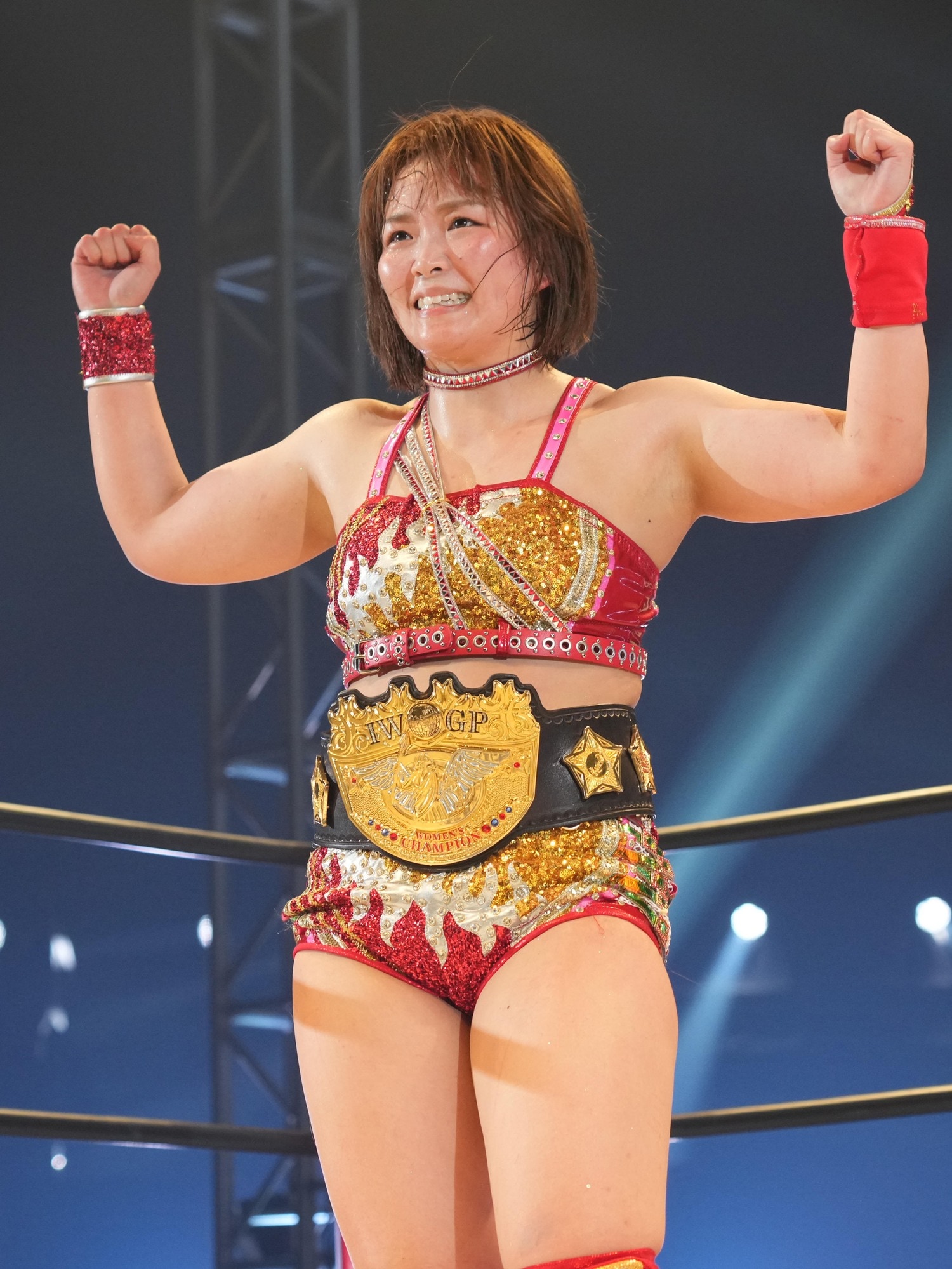 IWGP女子王者になったSareee。2025年6月21日、国立代々木第二競技場　©Essei Hara